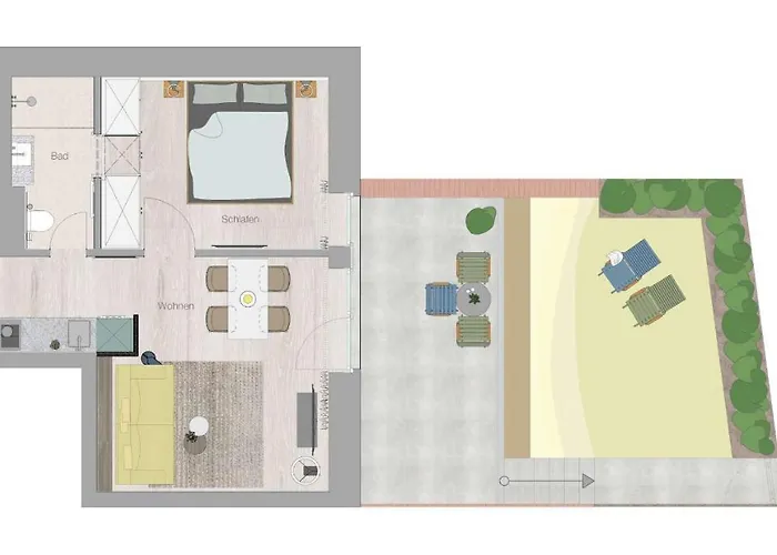 Toewerhus - Krabbe アパート *